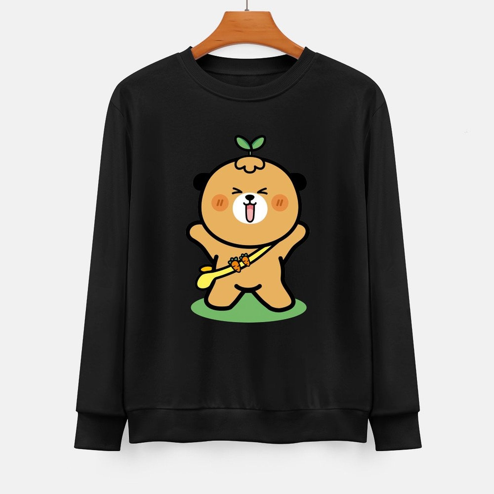 Front Patterned Long Sleeve TopSeamless EasyStyle